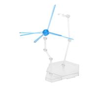 FRCOLOR Dynamic Action Figure Stand with Built Special Effects Blue Display Base for Articulated Model Figures Realistic Scene Support Holder for Enhanced Visuals and Organized Collection