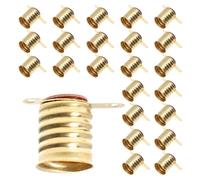 FRCOLOR E10 Lamp Holder 25pcs Copper Screw-Inset Mini Bulbs Base for Electrical Test Accessories