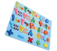 FRCOLOR Early Learning Arabic Puzzle for Medium Blue Logic Board Educational Puzzle for Cognitive Development and Hand Eye Coordination Safe Non Toxic Material