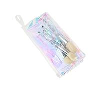 FRCOLOR Easy to Clean Dry Makeup Brush Set 10 Pcs Cosmetics Brush for Specific Face Areas No Waste