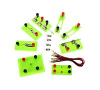 FRCOLOR Educational Circuit Learning Kit for School Labs Hands Series and Parallel Electrical Circuit Experiment Box Physics Science Teaching Instrument