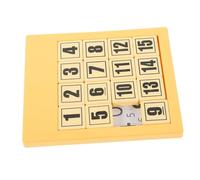FRCOLOR Educational Colored Sliding Number Puzzle for Early Learning Aid with Cognitive Number Patterns Brain Teaser Plaything for Hand Eye Coordination Development
