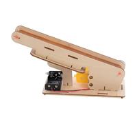 FRCOLOR Educational DIY Science Kit for Wood Electric Transmission Belt Model for Physics Experiments Enhances Spatial Logic and Technological Insight