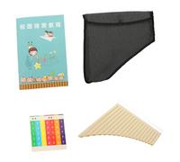FRCOLOR Educational Pan Flute C Key Panpipes Instrument Made of Resin with 18 Pipes Suitable for Beginners and Professional Performance or Practice Style
