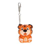 FRCOLOR Educational Tiger Cube Keychain Fun Animal Speed Cube for Portable Decompression Plaything Cute Decorative Keyring with Bright Colors for Easy Carrying and Play