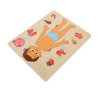 FRCOLOR Educational Wooden Anatomy Puzzle for Human Body Organs Puzzle Preschool Teaching Aid for Cognitive Development and Parent Learning