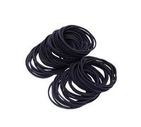 FRCOLOR Elastic Bands for Hair 100g Ponytail Hair Ties Black Rubber Bands for Women and Kids