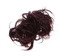 FRCOLOR Elastic Hair Ring for Women Girls Fluffy Ponytail Wig Curly Bun Style for Messy Hair Bun Scrunchie