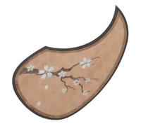 FRCOLOR Electric Guitar Pickguard Scratch Plate Wood Grain Pattern Teardrop Shaped Guitar Guard Decal for Accessories