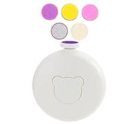 FRCOLOR Electric Nail Sharpener and Safe Polishing Kit for Kids, White Baby Nail Trimming Tool Accessories for Gentle Pedicure and Manicure Care