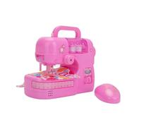 FRCOLOR Electric Sewing Machine with Light Safe Mini Appliance Playset for Enhances Motor Skills and Imaginative Roleplay Educational Pretend Kitchen Appliances for Early Learning