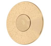 FRCOLOR Elegant Brass Compass Sculpture Ornament for Bedrooms and Cabinets, round Miniature Compass Model with Beautiful Delicate Design, Living Accessories Decoration
