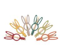 FRCOLOR Elegant Hair Clip Little Girl Hair Clips Rabbit Design Fashionable Bang Holders for Girls Modern Dark Colors