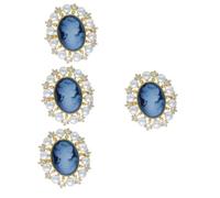 FRCOLOR Elegant Pearl Brooch Pin Vintage Lady Portrait Decorative Jewelry for Weddings Engagements Birthdays Easy Clip Design Retro Material for Everyday Use