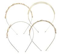 FRCOLOR Elegant Rhinestone Headband Set Bridal Hairband for Wedding Photo Props Hen