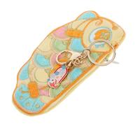 FRCOLOR Embroidered Koi Coin Purse Mini Keychain Bags Fish Design Portable Fabric Change Pouch for Women for Storage and Everyday Carry