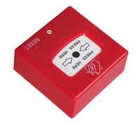 FRCOLOR Emergency Fire Alarm Station Manual Reset Switch with Plastic Construction and Intuitive Operation, Wall Mount Fire Alarm Button for Factories and New Builds Safety