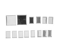 FRCOLOR Empty Eyeshadow Palette Storage Organizer with 14 Grids, Iron Makeup Palette Tray Holder for Travel and Daily Commutes, Protects Cosmetics and Prevents Powder Spills