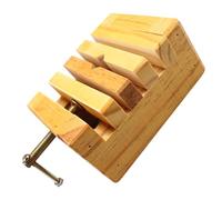 FRCOLOR Engraving Seal Fixing Tool Wooden Clamp Vise for Medium Stone Seal Carving and Woodcraft Projects for Artisans and Hobbyists