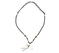 FRCOLOR Essential Oil Pendant Necklace with Braided Rope and Decorative Hanging Glass Container for Aromatherapy, Suitable for Yoga and Meditation Sessions