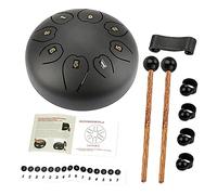 FRCOLOR Ethereal Drum Metal Tongue Drum Instrument Notes Hand Percussion for Practice Performance Beginners Musical Instrument