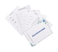 FRCOLOR Eyelash Extension Practice Book for Beginners Lash Mapping Guidebook Eyelash Grafting Exercise Cards for Lash Training Workshops