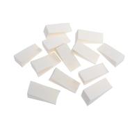 FRCOLOR Fade Manicure Sponge 12pcs Gradient Nails Sponges White Triangular Shape for Manicure Pedicure