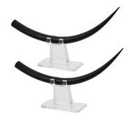 FRCOLOR Fake Eyelash Model Set 2pcs Curl Large Eyelash Display Training Tool for Makeup Artists and Beauty Schools False Lashes Demonstration and Teaching Accessories