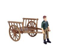 FRCOLOR Farm Play Set with Assembled Car and Farmer Figures Realistic Farm Scene Model for Educational Fun and Home Decoration Lightweight Material for Boys