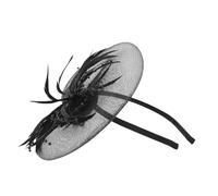 FRCOLOR Fascinator Hat Pillbox Fascinator Hat Black Elegant Hair Clip for Party Headwear