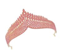 FRCOLOR Fashion Bridal Headband Water Diamond Alloy Crown Unique Wedding Headdress Hair Accessories Set