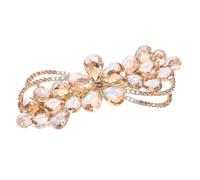 FRCOLOR Fashionable Hair Styling Tool Large Spring Hairpin Hair Clip Rhinestone for Women for Girls