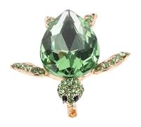 FRCOLOR Fashionable Luxury Turtle Brooch with Rhinestones Elegant Lightweight Pin for Women S Clothing and Accessories