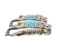 FRCOLOR Fashionable Rhinestone Banana Clips for Women Large Hair Clips for Styling Perfect for Thick/fine Hair