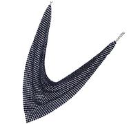 FRCOLOR Fashionable Scarf Necklace with Sequins and Tassels Unique Clavicle Jewelry for Women for Daily Wear and Special Occasions Durable and Charming Accessory
