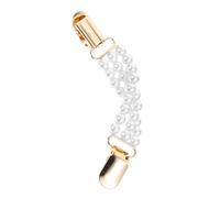 FRCOLOR Faux Pearl Sweater Chain Clip for Women Elegant Dress Clip for Cardigans Shawls and Shirts Versatile Accessory for Evening Events Banquets and Daily Wear