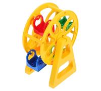 FRCOLOR Ferris Wheel for Mini Dollhouses Safe Building Accessory for Train Tracks Stimulates Spatial Thinking Motor Skills Compatible with Various Train