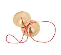 FRCOLOR Finger Cymbals Small Musical Instrument with Band for Belly Dance Party Entertainment Glossy Finish Easy to Hold Strong Texture Suitable for Fun and Dance Performances