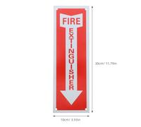 FRCOLOR Fire Extinguisher Sign Fire Extinguisher Sign 12x8 Inch Eye-catching Design Convenient Aluminum Alloy Metal Material for Construction Site and Public Places