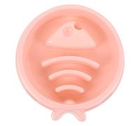 FRCOLOR Fish Bone Shape Slow Food Bowl for Dogs and Cats Lightweight Plastic Slow Feeder to Control Obesity for Travel Use Pet Bowl