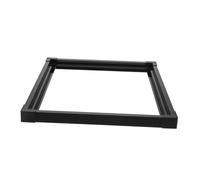 FRCOLOR Fish Tank Edge Protector Strip 40x40mm Plastic Edge Trim with Double-layer Sliding Track and Connector, Black Corner Guard for 5-6mm Aquarium Glass, Safety Aquarium Accessories