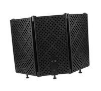 FRCOLOR Five-door Microphone Sound Absorbing Shield Foam Isolation Pad for Vocal Recording, Noise Reduction Mic Guard Suitable for Studio Use and Live Streaming