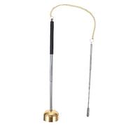 FRCOLOR Flexible Buddhist Chime Temple Instrument Small Size Wooden Sounding Bell Buddhist Ritual Utensil for Meditation and Dharma Ceremony Supplies