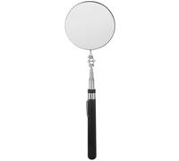 FRCOLOR Flexible Telescoping Inspection Mirror with 85mm round Head and Black Handle for Vehicle Undercarriage, Extendable Optical Inspection Tool for Mechanics and Industrial Use