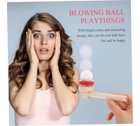 FRCOLOR Floating Suspension Ball Blowing for Breath Control Exercise Interactive Family Plaything for Hand-eye Coordination and Vital Capacity Training Indoor Outdoor Educational Game