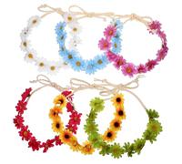 FRCOLOR Flower Headband Sunflower Hairband Set Women Wide Headbands for Party Bridal