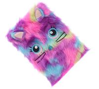 FRCOLOR Fluffy Notebook with No Eyes Purple Plush Paper Diary Creative Design Retro Look Write Diary Making Sketches for Creative Writing and Travel Journal