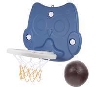 FRCOLOR Foldable Cartoon Hanging Basketball Hoop for Indoor Outdoor Use Safe Basketball Rack with Backboard for Parent Play and Skill Development Random Color