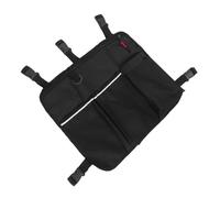 FRCOLOR Foldable Large Capacity Wheelchair Side Organizer Bag with Water-Resistant and Multiple Pockets Armrest Storage Tote for Electric and Manual Wheelchairs Portable Pushchair Travel