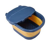 FRCOLOR Foldable Portable Massage Foot Bath Soak Foot Bucket Household Massage Basin Foldable Bath for Relaxation and Storage